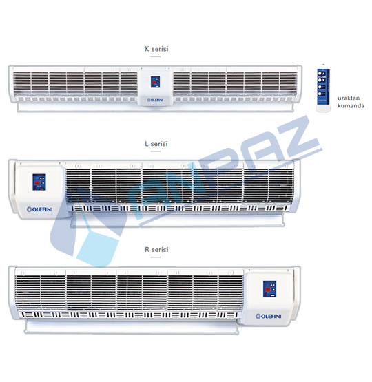 OLEFİNİ KEH-36 Ticari Tip Elektrikli Isıtıcılı Hava Perdesi