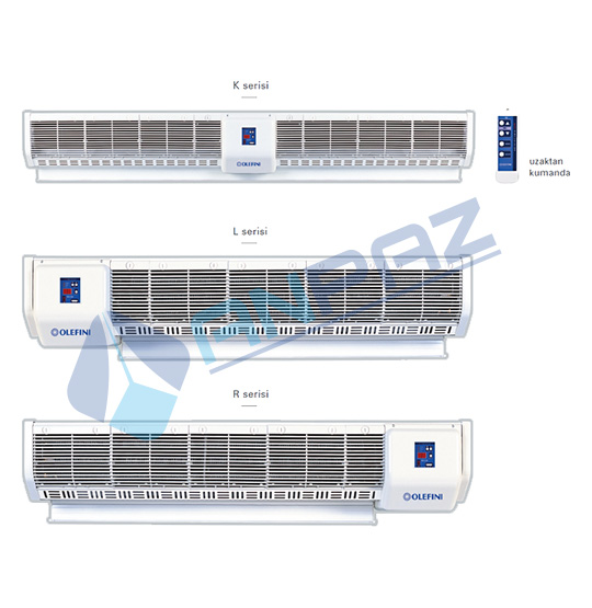 OLEFİNİ LEH-22 Endüstriyel Tip Elektrikli Isıtıcılı Hava Perdesi